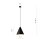 Suspension Noir Or L : 24 cm E27 Métal ajustable