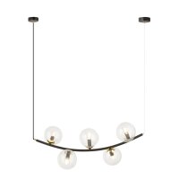 Lampe à suspendre verre métal L : 80 cm en...