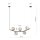 Suspension verre fumé métal L : 80 cm H : max. 1 m 5x E14