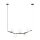 Lampe à suspendre métal verre L : 80 cm H : max. 100 cm E14 5 flammes
