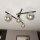 Lampe de plafond verre fumé métal 63 cm de long E14 4 flammes