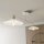 Lampe de plafond métal blanc or 100 cm de long E27 2 flammes