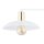 Lampe de plafond blanc or 100 cm de long E27 4-flamme métal