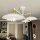Lampe de plafond blanc or 100 cm de long E27 4-flamme métal