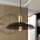 Lampe à suspendre métal Ø 30 cm H : max. 100 cm Noir or E27