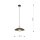 Lampe à suspendre métal Ø 30 cm H : max. 100 cm Noir or E27