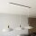 Suspension métal L : 90 cm E27 blanc or 3 flammes E27