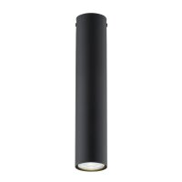 Plafonnier Noir &Oslash; 6 cm H : 30 cm M&eacute;tal GU10...