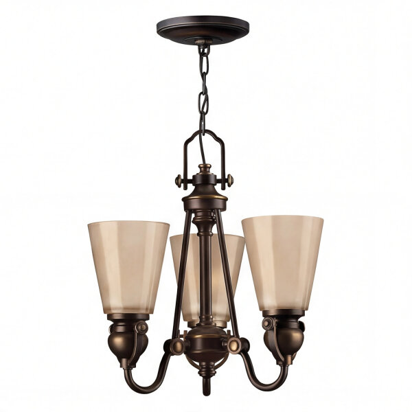 Lustre ANABELL 7 Bronze 3-flmg à raccourcir Lampe