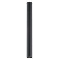 Plafonnier noir L : 6 cm Hauteur 60 cm Métal GU10...