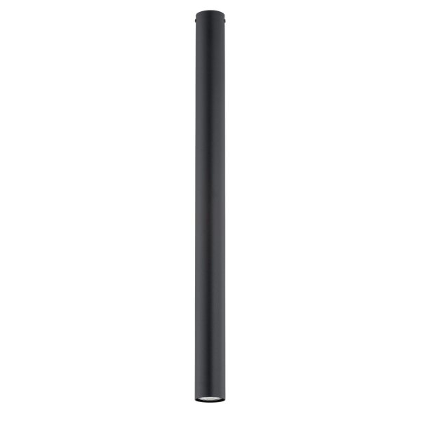 Plafonnier apparent métal XXL H : 80 cm D : 6 cm GU10 noir