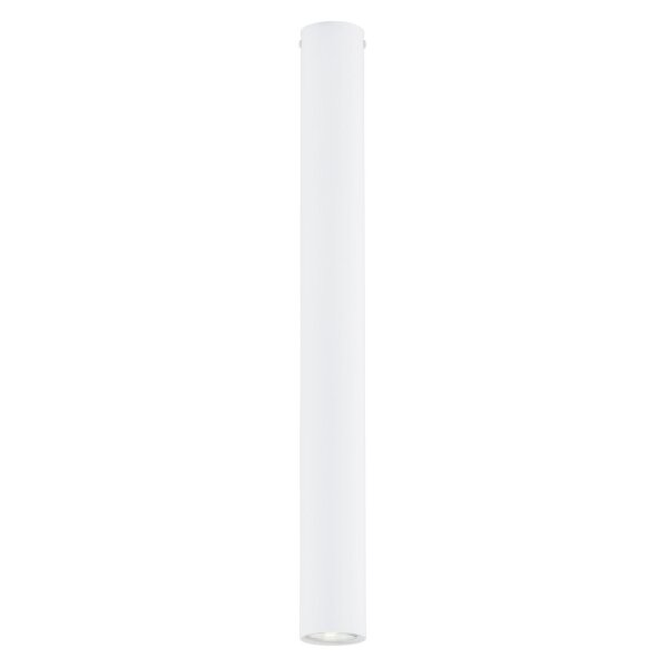 Spot apparent étroit Ø 6 cm H : 60 cm Métal blanc GU10