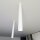 Spot apparent étroit Ø 6 cm H : 60 cm Métal blanc GU10