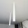 Spot de plafond métal XXL hauteur 80 cm l : 6 cm apparent blanc GU10