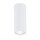 Plafonnier rond Ø 6 cm H : 15 cm Métal blanc GU10 apparent