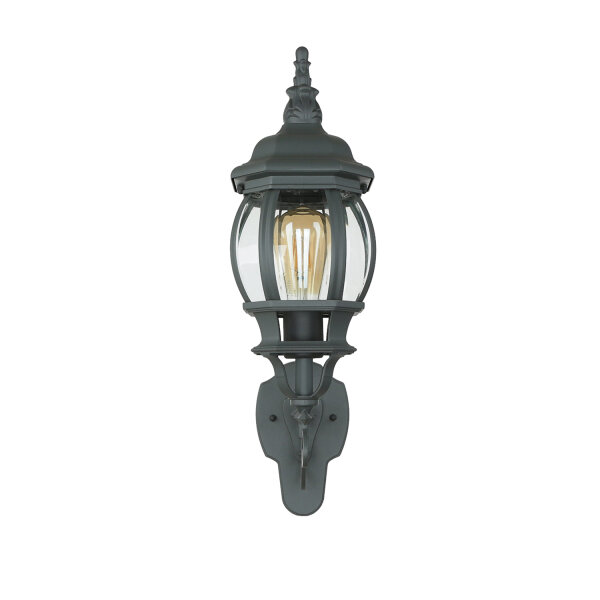 Lampe dextérieur Rustikal E27 Gris Verre Alu H : 54 cm IP23