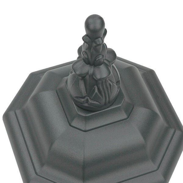 Lampe dextérieur Rustikal E27 Gris Verre Alu H : 54 cm IP23