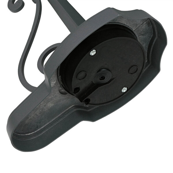 Lampe dextérieur Rustikal E27 Gris Verre Alu H : 54 cm IP23