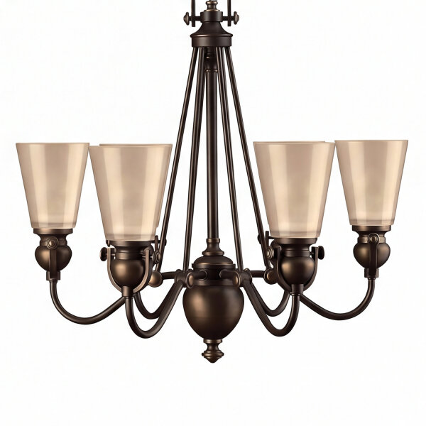 Lustre ANABELL 7 Bronze 6xE27 raccourcissable Lampe