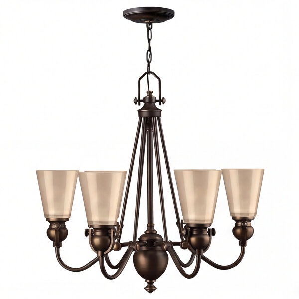 Lustre ANABELL 7 Bronze 6xE27 raccourcissable Lampe