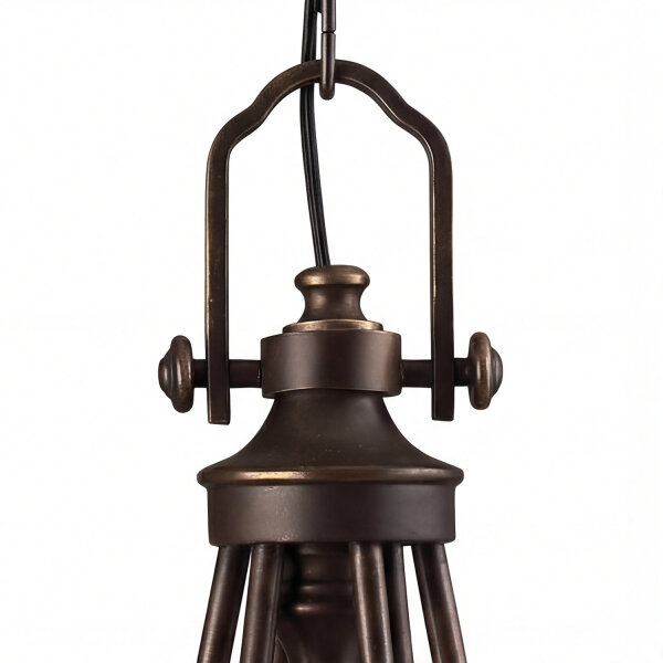 Lustre ANABELL 7 Bronze 6xE27 raccourcissable Lampe