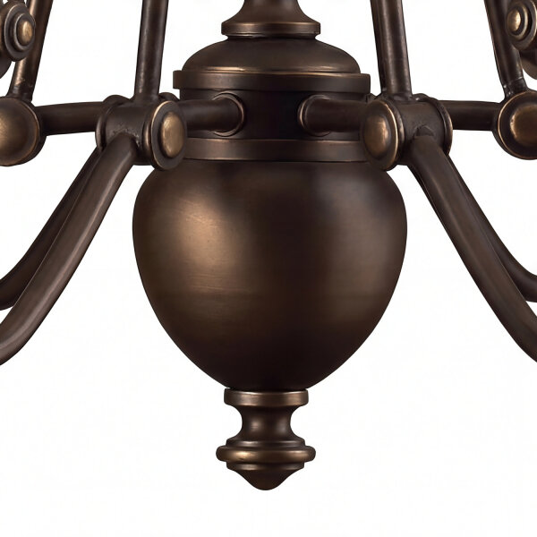 Lustre ANABELL 7 Bronze 6xE27 raccourcissable Lampe