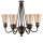 Lustre ANABELL 7 Bronze 6xE27 raccourcissable Lampe