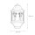 Applique Extérieur IP44 Verre Alu H : 43 cm 2x E27 Noir