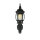 Applique dextérieur Noir E27 H : 54 cm Rustique Verre Alu