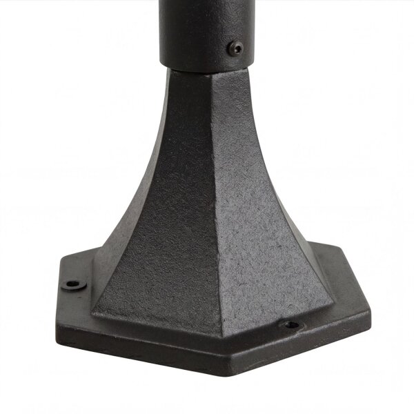 Lampe dallée rustique noire 146 cm IP43 E27