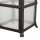 Lampe dallée rustique noire 146 cm IP43 E27