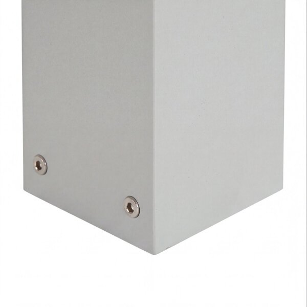 Luminaire dallée argenté 100 cm IP44 carré à faible éblouissement