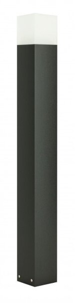 Luminaire dallée noir 100 cm IP44 à faible éblouissement carré