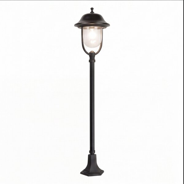 Lampe dallée 167cm Rustique E27 IP43 Noir