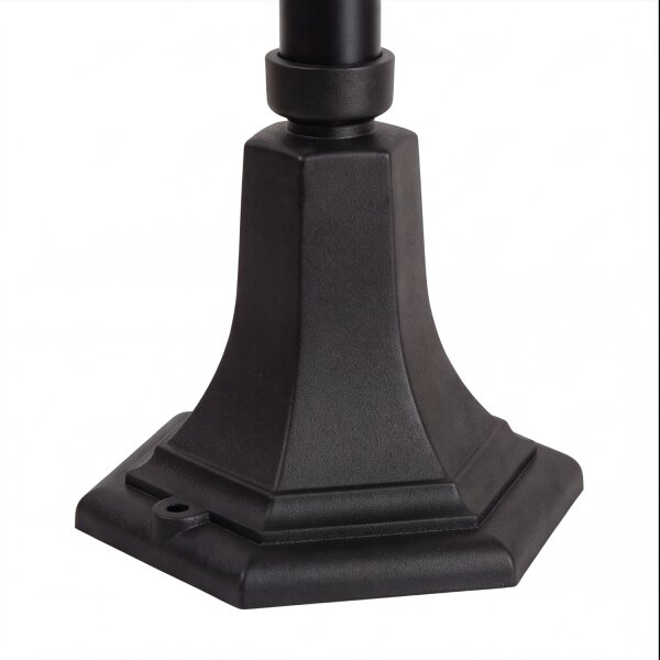 Lampe dallée 167cm Rustique E27 IP43 Noir