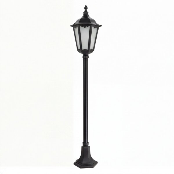Lampe dallée rustique noire 164cm IP43 E27