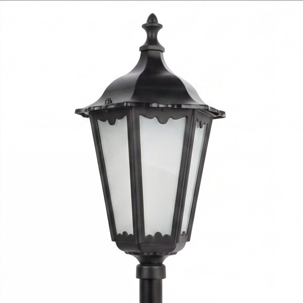 Lampe dallée rustique noire 164cm IP43 E27