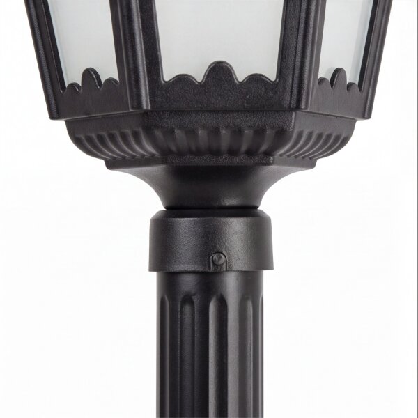 Lampe dallée rustique noire 164cm IP43 E27