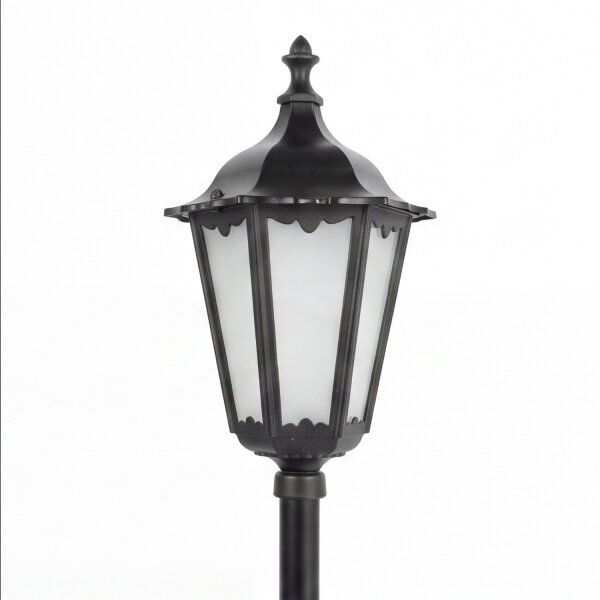 Lampe dallée noire 114cm Rustique Aluminium Verre
