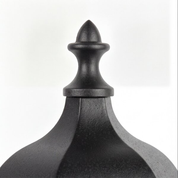 Lampe dallée noire 114cm Rustique Aluminium Verre