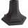 Lampe dallée noire 114cm Rustique Aluminium Verre