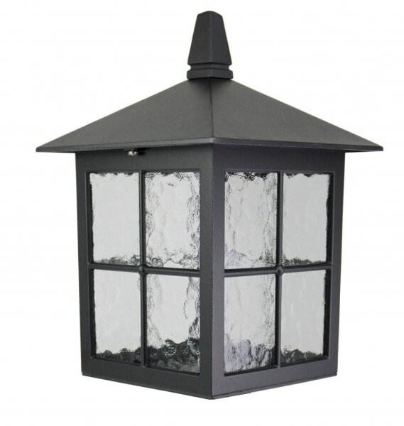 Lampe dallée rustique BAARLE Noir IP43