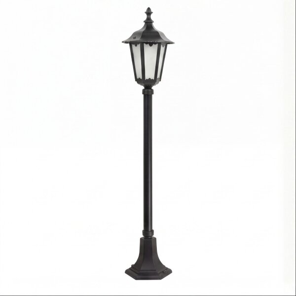 Lampe dallée rustique DILSEN Noir 106cm IP43