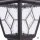 Lampe de chemin rustique 160cm IP43 aluminium verre