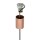 Suspension cuivre réglable cylindre Ø 2,5 cm étroit G9