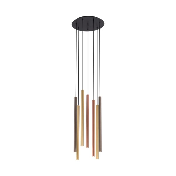 Suspension métal ajustable 7 flammes G9 Moderne CULT