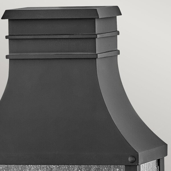 Lampe dextérieur Mur Vintage H : 44 cm IP44 noir antique 2x E14