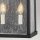 Lampe dextérieur Mur Vintage H : 44 cm IP44 noir antique 2x E14