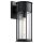 Applique dextérieur noir aluminium verre de pluie IP44 E27