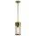Lampe à suspendre extérieure IP44 en laiton antique E27 réglable